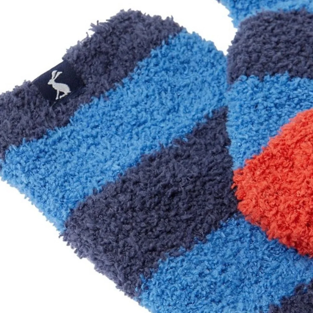 JOULES FLUFFY CHILDRENS SOCK: STRIPES SIZE 11-13